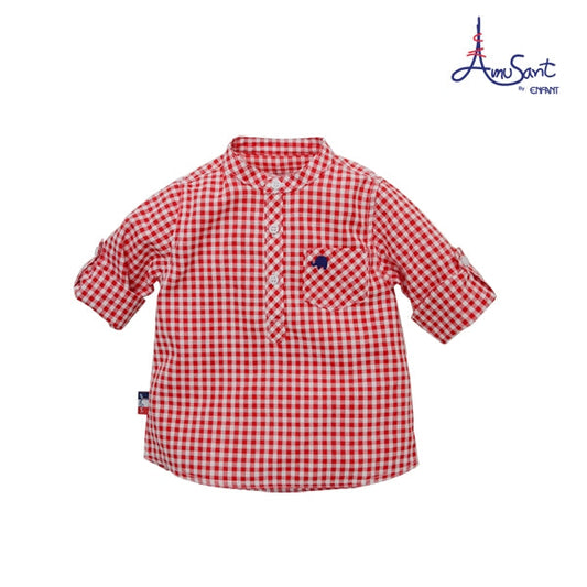 Amusant By Enfant  เสื้อเชิ้ตคอจีนเด็กผู้ชาย