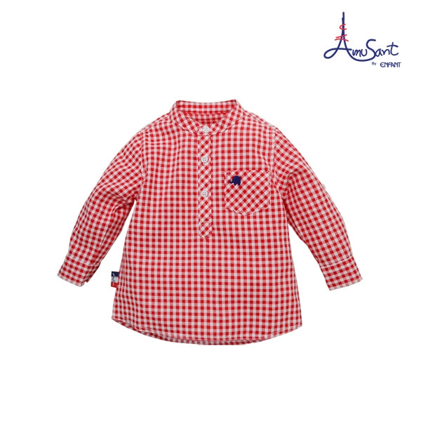 Amusant By Enfant  เสื้อเชิ้ตคอจีนเด็กผู้ชาย